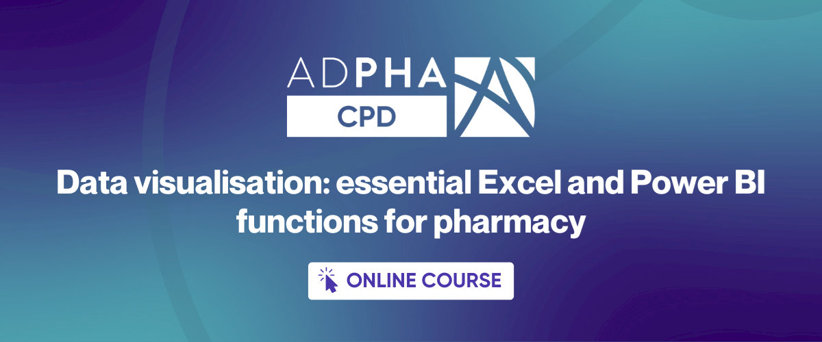 Data visualisation: essential Excel and Power BI functions for pharmacy